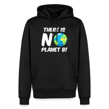 There is no Planet B Umweltschutz Mission Erde - Männer Premium Bio Hoodie - Schwarz - Vorne - Nico (187cm)