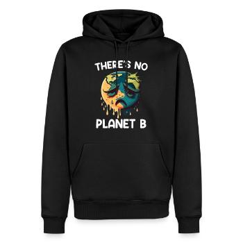 Il n’y a pas de protection de l’environnement pour le Jour de la Terre de la planète B - Sweat à capuche Premium bio Homme - noir - Devant - Nico (187cm)