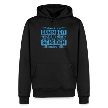 Scheidungsparty glücklich Geschieden Divorce - Männer Premium Bio Hoodie - Schwarz - Vorne - Nico (187cm)