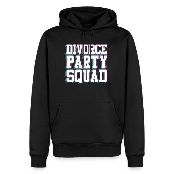 Partie de divorce heureux divorce divorce - Sweat à capuche Premium bio Homme - noir - Devant - Nico (187cm)