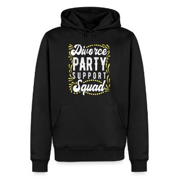 Scheidungsparty Mann glücklich Geschieden - Männer Premium Bio Hoodie - Schwarz - Vorne - Nico (187cm)