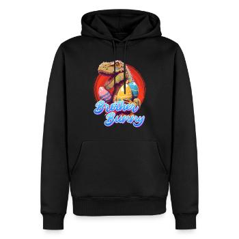 Bruder Hase Frohe Ostern Osterhasen Kinder - Männer Premium Bio Hoodie - Schwarz - Vorne - Nico (187cm)