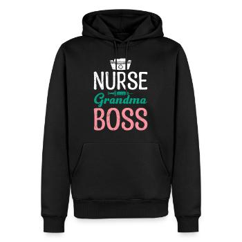 Krankenschwester Oma Chefin Muttertag Granny Boss - Männer Premium Bio Hoodie - Schwarz - Vorne - Nico (187cm)