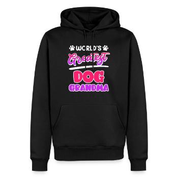 Hundeliebhaber Beste Oma Muttertag Granny Hundefan - Männer Premium Bio Hoodie - Schwarz - Vorne - Nico (187cm)