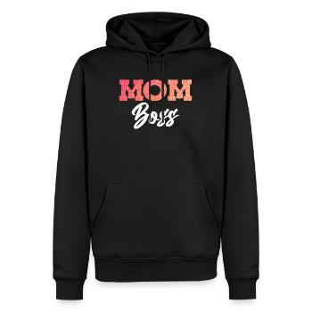 Mama Boss Muttertag starke Mama coole Mutter - Männer Premium Bio Hoodie - Schwarz - Vorne - Nico (187cm)