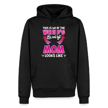 Weltbeste Mama Muttertag Beste Mama coolste Mama - Männer Premium Bio Hoodie - Schwarz - Vorne - Nico (187cm)