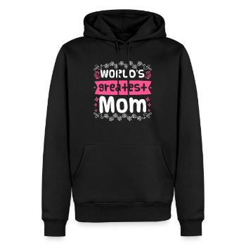 Weltbeste Mama Muttertag Beste Mama coolste Mama - Männer Premium Bio Hoodie - Schwarz - Vorne - Nico (187cm)