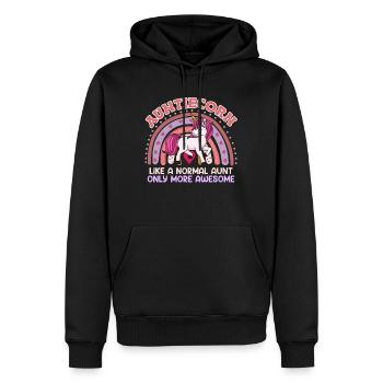 Tanticorn Einhorn Tanten Muttertag Unicorn - Männer Premium Bio Hoodie - Schwarz - Vorne - Nico (187cm)