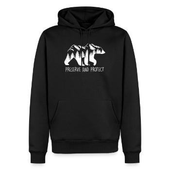 Umweltschutz Artenschutz Rettet die Erde - Männer Premium Bio Hoodie - Schwarz - Vorne - Nico (187cm)