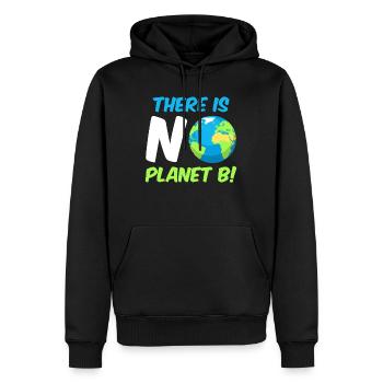 There is no Planet B Umweltschutz Mission Erde - Männer Premium Bio Hoodie - Schwarz - Vorne - Nico (187cm)