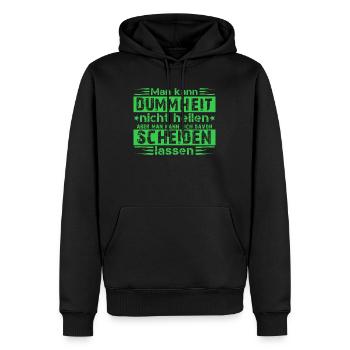 Scheidungsparty glücklich Geschieden Divorce - Männer Premium Bio Hoodie - Schwarz - Vorne - Nico (187cm)