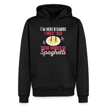 Spaghetti - Spaghetti Liebhaber Geschenk für Pasta Liebhaber - Männer Premium Bio Hoodie - Schwarz - Vorne - Nico (187cm)
