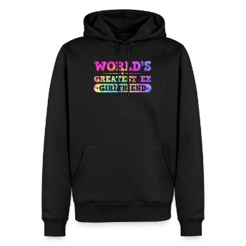 Ex Girlfriend Breakup Party Happily Separated - Men’s Premium Organic Hoodie - black - Front - Nico (187cm)