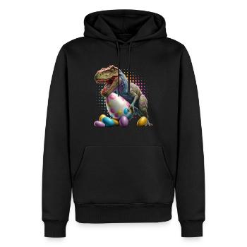 Eggspert Eiersuche Dinosaurier Ostereier - Männer Premium Bio Hoodie - Schwarz - Vorne - Nico (187cm)