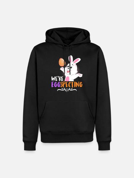 Egg-Specting Osterhasen Ostereier Ostern - Männer Premium Bio Hoodie - Schwarz