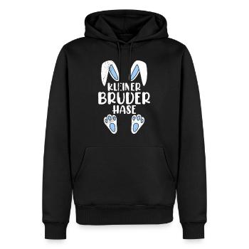 Bruder Hase Osterhasen Osterfreunde Kinder - Männer Premium Bio Hoodie - Schwarz - Vorne - Nico (187cm)