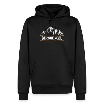 Bergsteiger Bergbengel klettern Wanderer Berge - Männer Premium Bio Hoodie - Schwarz - Vorne - Nico (187cm)