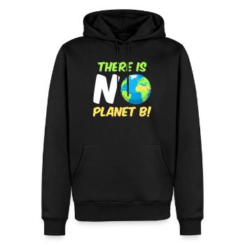 There is no Planet B Umweltschutz Mission Erde - Männer Premium Bio Hoodie - Schwarz - Vorne - Nico (187cm)