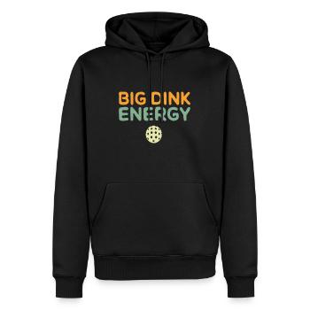 Big Dink Energy Pickleball Funny Pickle Ball Lover - Men’s Premium Organic Hoodie - black - Front - Nico (187cm)