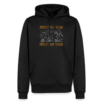 Umweltschutz Protect die Ozeane Artenschutz - Männer Premium Bio Hoodie - Schwarz - Vorne - Nico (187cm)