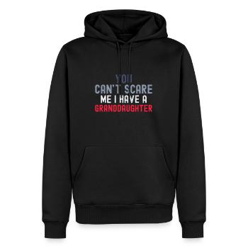 You Cant Scare Me I Have Granddaughter Funny Fathe - Men’s Premium Organic Hoodie - black - Front - Nico (187cm)