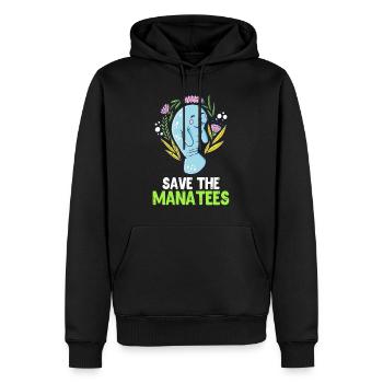 Artenschutz Walross Save the Ocean Umweltliebe - Männer Premium Bio Hoodie - Schwarz - Vorne - Nico (187cm)