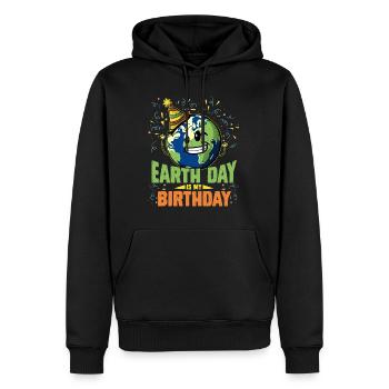 Earth Day ist mein Geburtstag Umweltschützer - Männer Premium Bio Hoodie - Schwarz - Vorne - Nico (187cm)