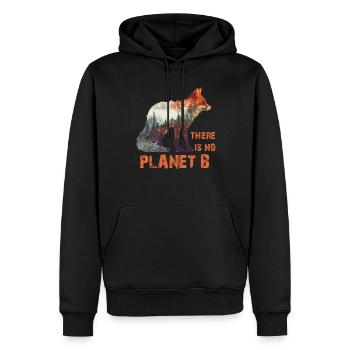 Il n’y a pas de Planète B Earth Day Mission Erde - Sweat à capuche Premium bio Homme - noir - Devant - Nico (187cm)