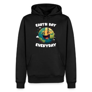 Environnementalistes Jour de la Terre Mission Terre Environnement - Sweat à capuche Premium bio Homme - noir - Devant - Nico (187cm)