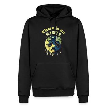 Il n’y a pas de Planète B Earth Day Mission Erde - Sweat à capuche Premium bio Homme - noir - Devant - Nico (187cm)