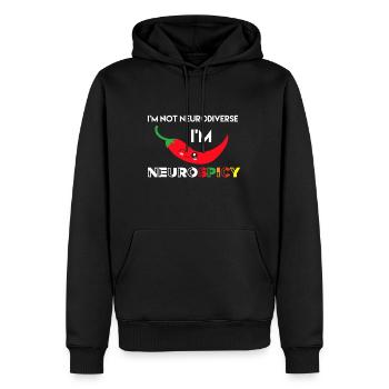 Neurodiverse im Neurospicy Autism Awareness ADHS S - Männer Premium Bio Hoodie - Schwarz - Vorne - Nico (187cm)