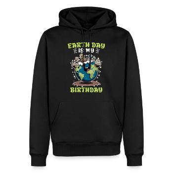 Earth Day ist mein Geburtstag Umweltschutz - Männer Premium Bio Hoodie - Schwarz - Vorne - Nico (187cm)