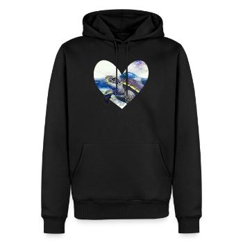 Rettet die Schildkröten Umweltschutz Ozean - Männer Premium Bio Hoodie - Schwarz - Vorne - Nico (187cm)