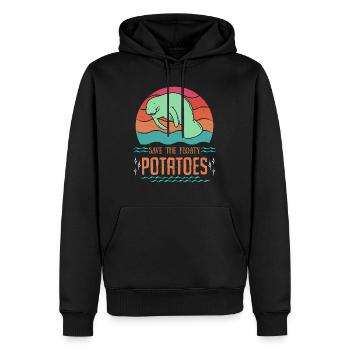 Save the Ocean sauve la conservation des espèces de phoques - Sweat à capuche Premium bio Homme - noir - Devant - Nico (187cm)