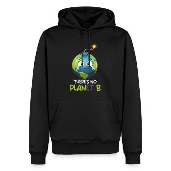 There is no Planet B Mission Erde Umweltliebe - Männer Premium Bio Hoodie - Schwarz - Vorne - Nico (187cm)