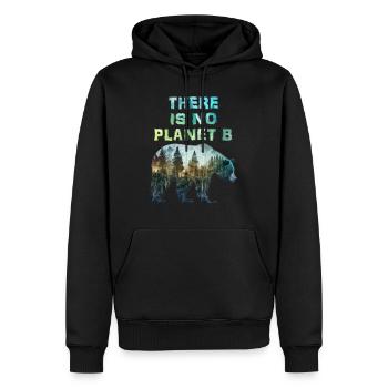Il n’y a pas de planète B Protection de l’environnement Jour de la Terre - Sweat à capuche Premium bio Homme - noir - Devant - Nico (187cm)