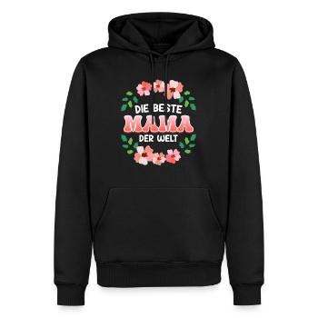 Coole Mama Muttertag weltbeste Mama Mothersday - Männer Premium Bio Hoodie - Schwarz - Vorne - Nico (187cm)