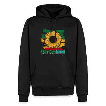 Gartenkind Sonnenblumen Gartenliebhaberin - Männer Premium Bio Hoodie - Schwarz - Vorne - Nico (187cm)