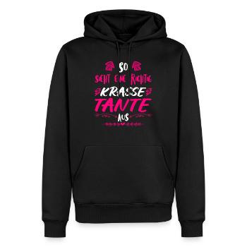 Weltbeste Tante krasse Tanten Muttertag Aunties - Männer Premium Bio Hoodie - Schwarz - Vorne - Nico (187cm)