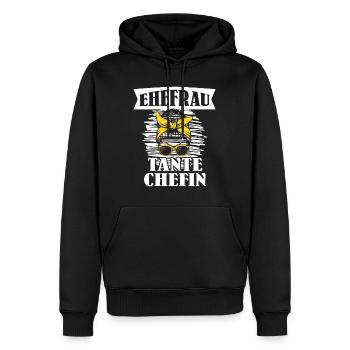 Tante Ehefrau Chefin Legende Auntie Tanten - Männer Premium Bio Hoodie - Schwarz - Vorne - Nico (187cm)
