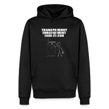 Lustiger Fensterreiniger T-Rakel Reinigung - Männer Premium Bio Hoodie - Schwarz - Vorne - Nico (187cm)