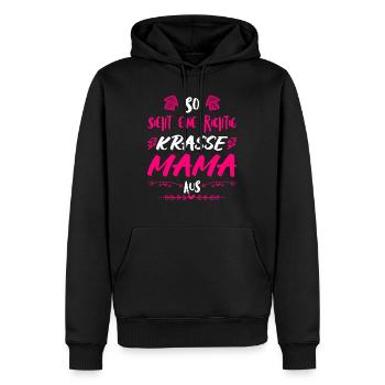 Weltbeste Mama Krass Muttertag Beste Mama - Männer Premium Bio Hoodie - Schwarz - Vorne - Nico (187cm)
