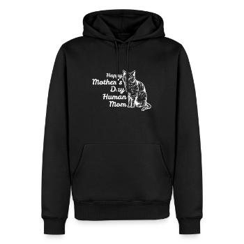 Alles Gute zum Muttertag Menschliche Mutter Vintage Catfunny fami - Männer Premium Bio Hoodie - Schwarz - Vorne - Nico (187cm)