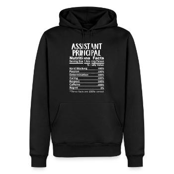 Directeur adjoint de la valeur nutritive Drôle de thé - Sweat à capuche Premium bio Homme - noir - Devant - Nico (187cm)