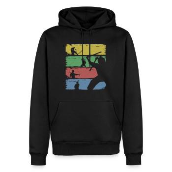 Arnis Balintawak Escrima Kampfkunst - Männer Premium Bio Hoodie - Schwarz - Vorne - Nico (187cm)