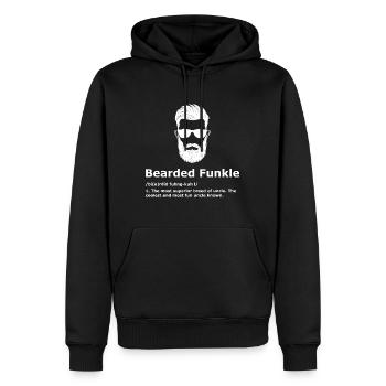 Funkle barbu pour hommes | Drôle de définition de l’oncle - Sweat à capuche Premium bio Homme - noir - Devant - Nico (187cm)