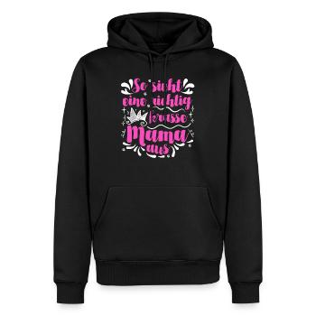 Weltbeste Mama Krass Muttertag Beste Mama - Männer Premium Bio Hoodie - Schwarz - Vorne - Nico (187cm)