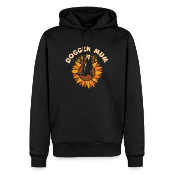 Deutsche Dogge Hundemama Hundeliebhaberin - Männer Premium Bio Hoodie - Schwarz - Vorne - Nico (187cm)