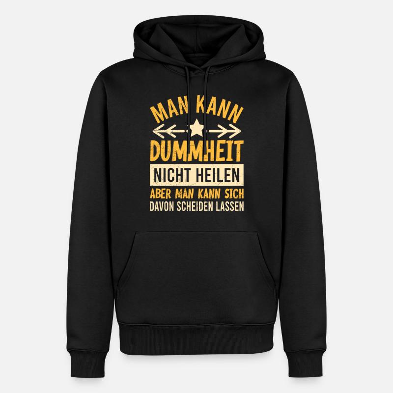 Scheidungsparty cooler Ex Mann Scheidung - Männer Premium Bio Hoodie - Schwarz