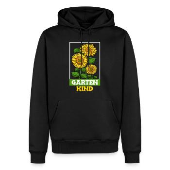 Garten Chefin Sonnenblumen Gartenfreundin Blumen - Männer Premium Bio Hoodie - Schwarz - Vorne - Nico (187cm)